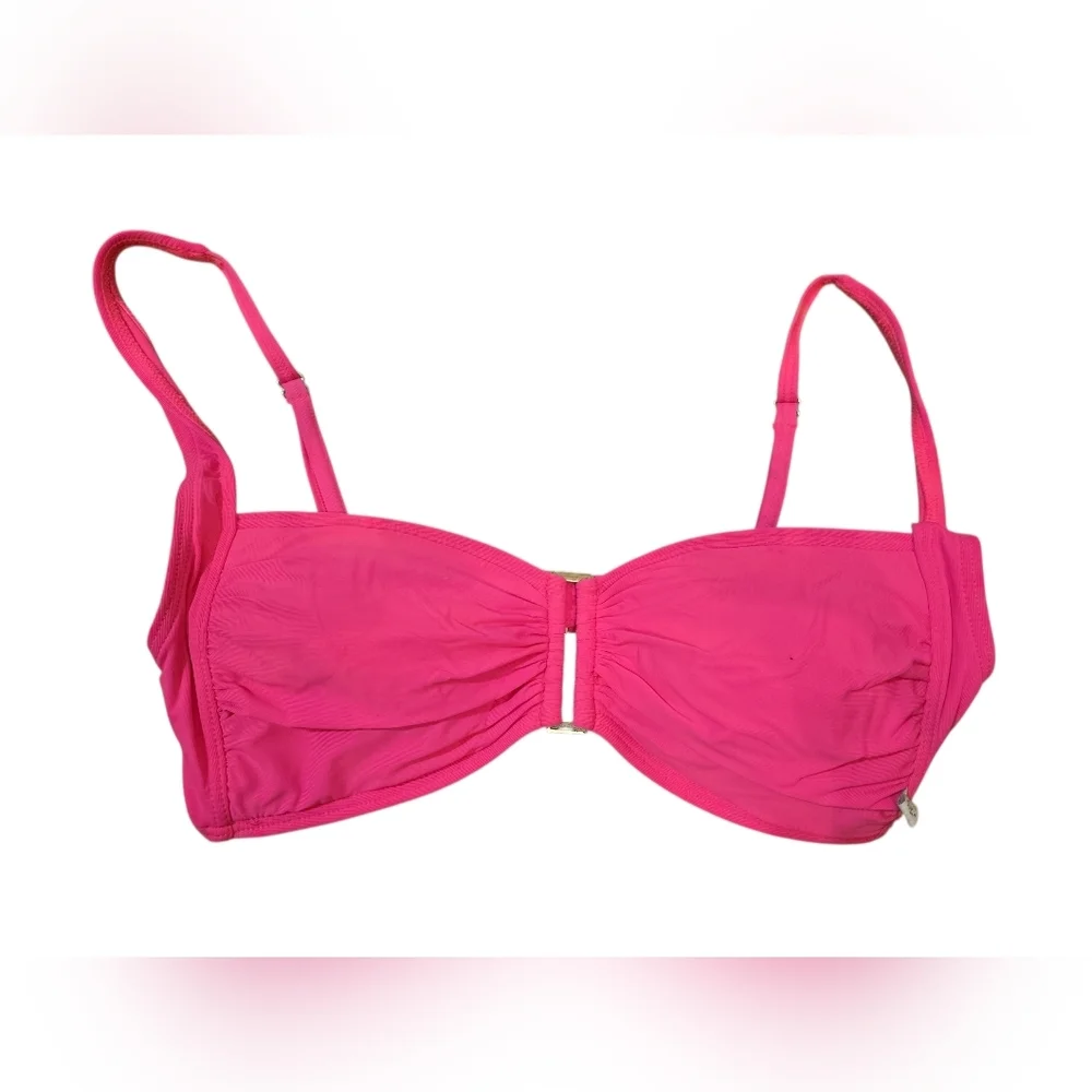 La Vie En Rose Hot Pink Bikini Top - Picture 3 of 6